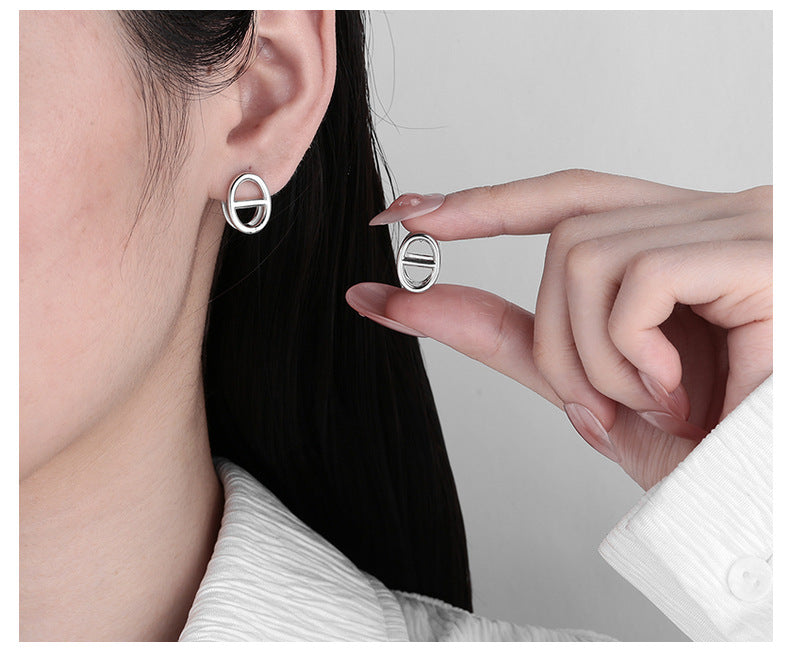 S925 Sterling Silver Ear Clip Trendy All-Match Earrings