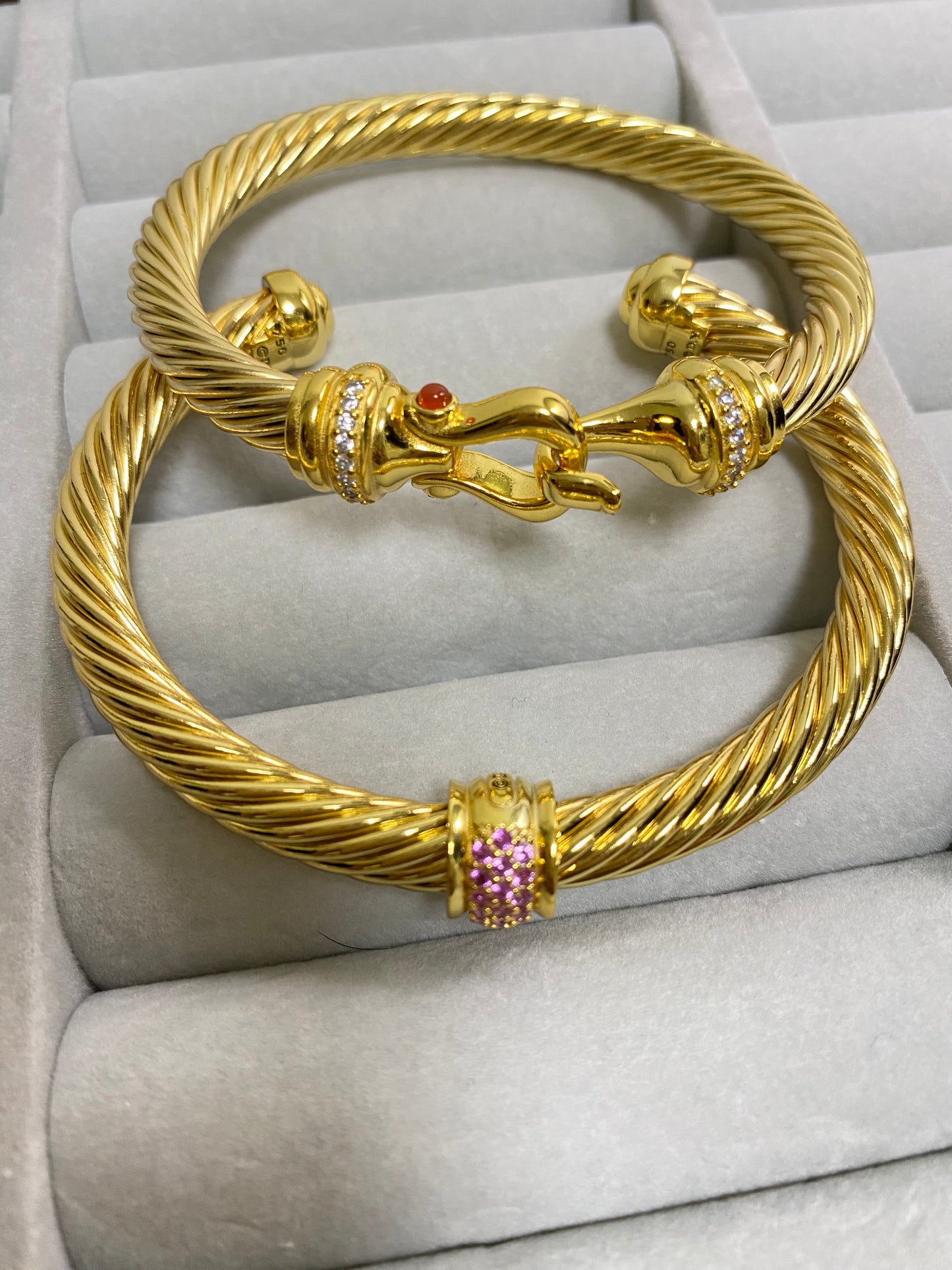 DY 7MM gold bracelet 2PCS