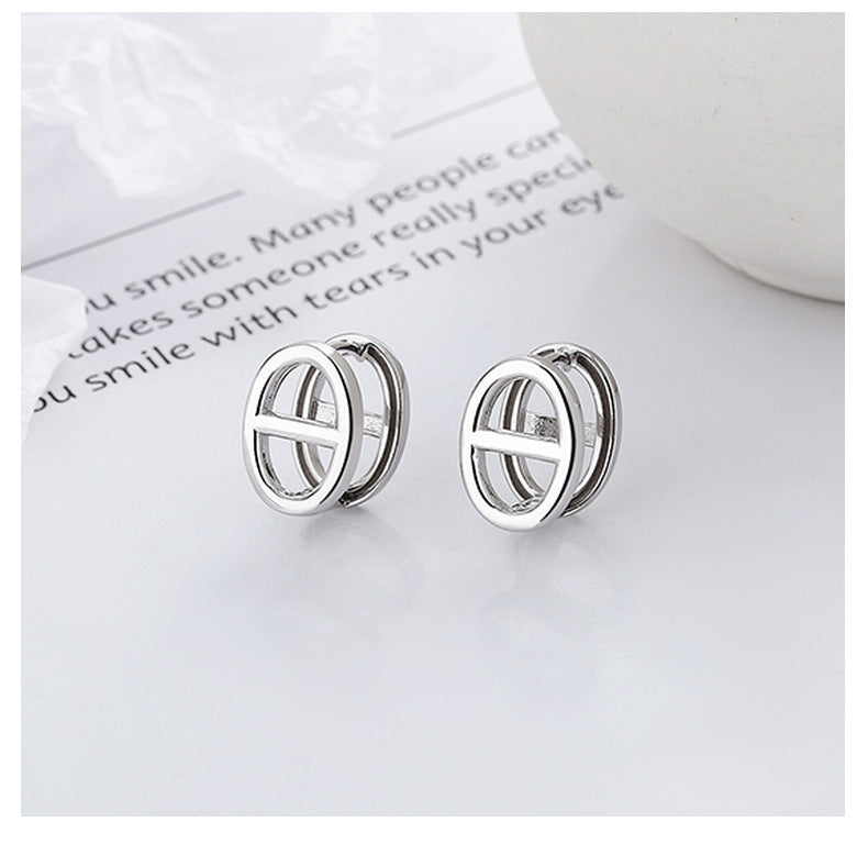 S925 Sterling Silver Ear Clip Trendy All-Match Earrings