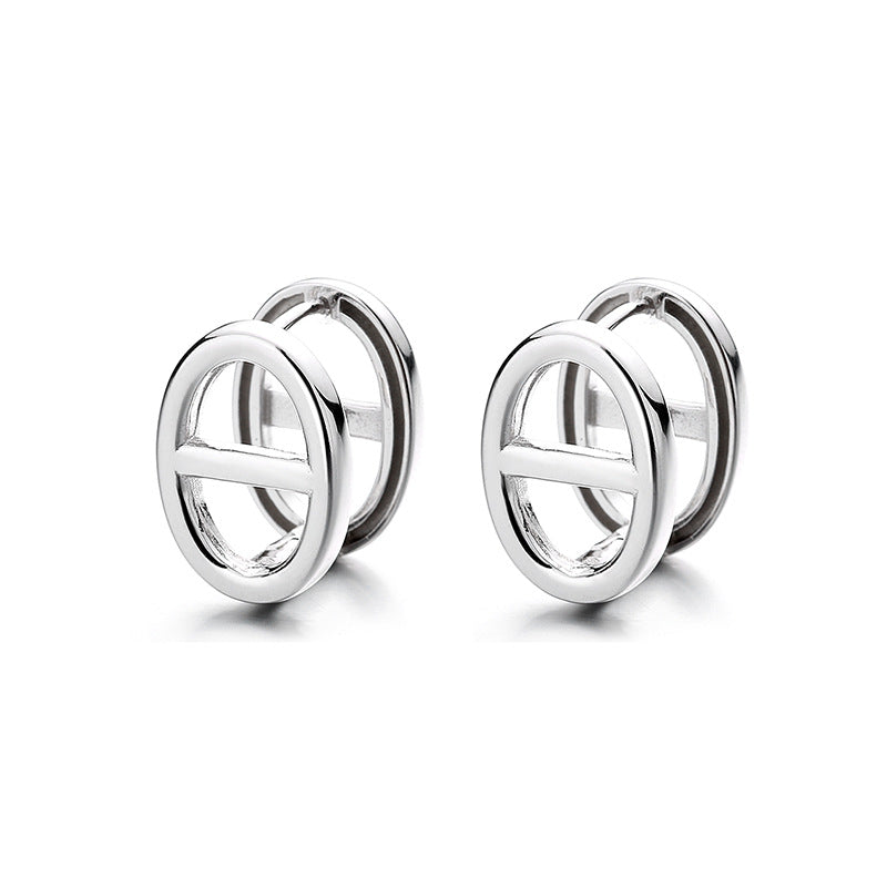 S925 Sterling Silver Ear Clip Trendy All-Match Earrings