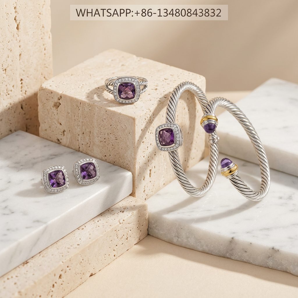 DY Set Amethyst - WHATSAPP:+86-13480843832