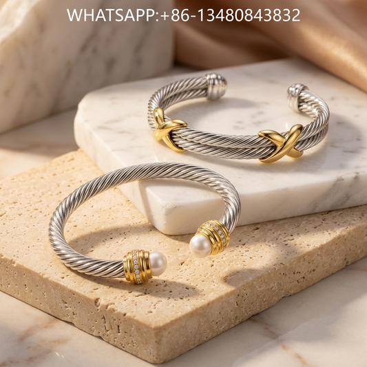 DY Set Two-Tone Pearl & Crossover X - WHATSAPP:+86-13480843832