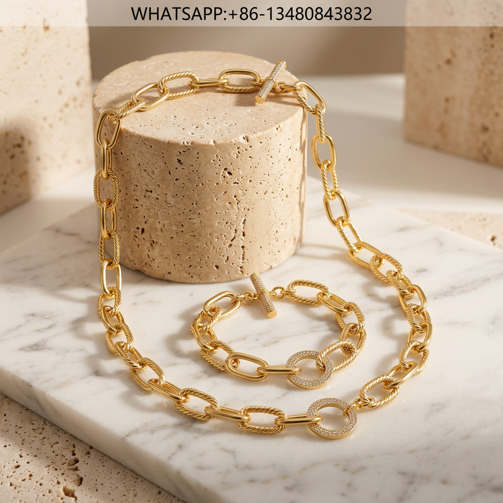 DY Set Gold Chain - WHATSAPP:+86-13480843832
