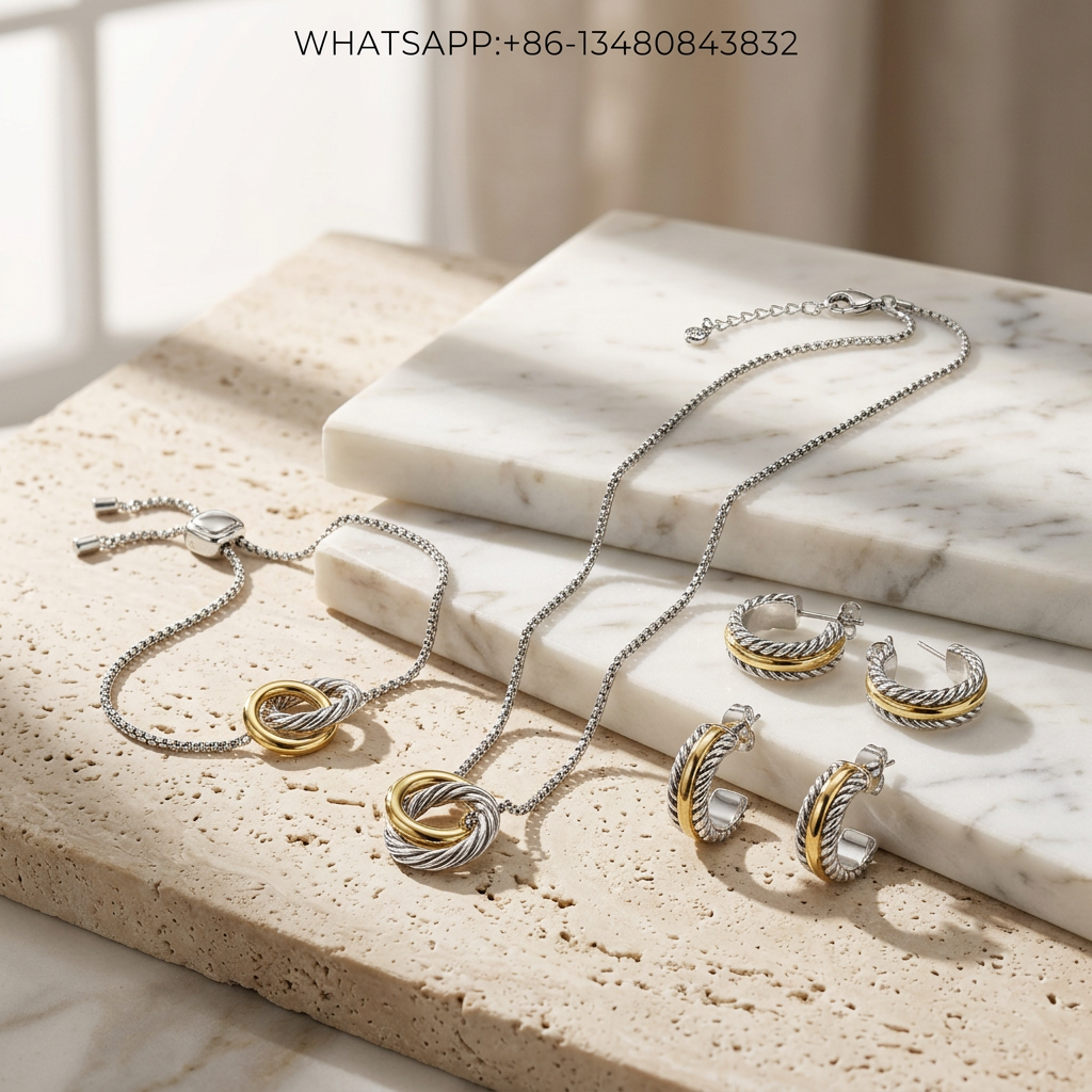 DY Set Two-Tone Interlocking - WHATSAPP:+86-13480843832