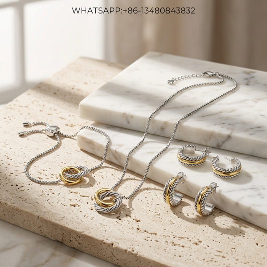 DY Set Two-Tone Interlocking - WHATSAPP:+86-13480843832